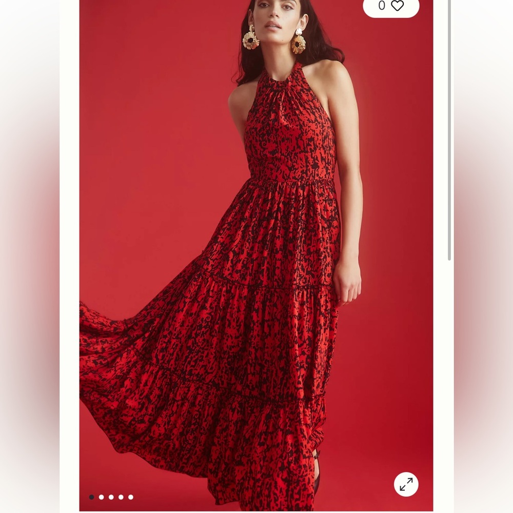 Payal Jain Tiered Shoulder-Tie Dress Anthropologie